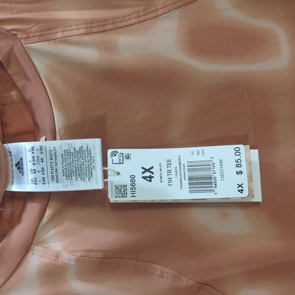 Adidas 11 Honore Training Tee In Ambient Blush - Picture 7 of 8